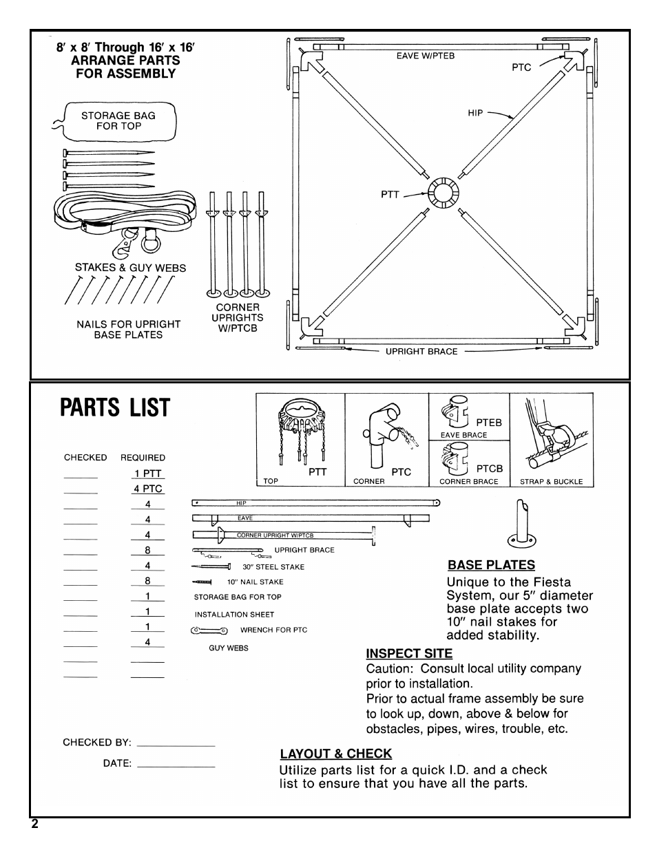 Anchor FIESTA FRAME TENT 8-16 User Manual | Page 2 / 8