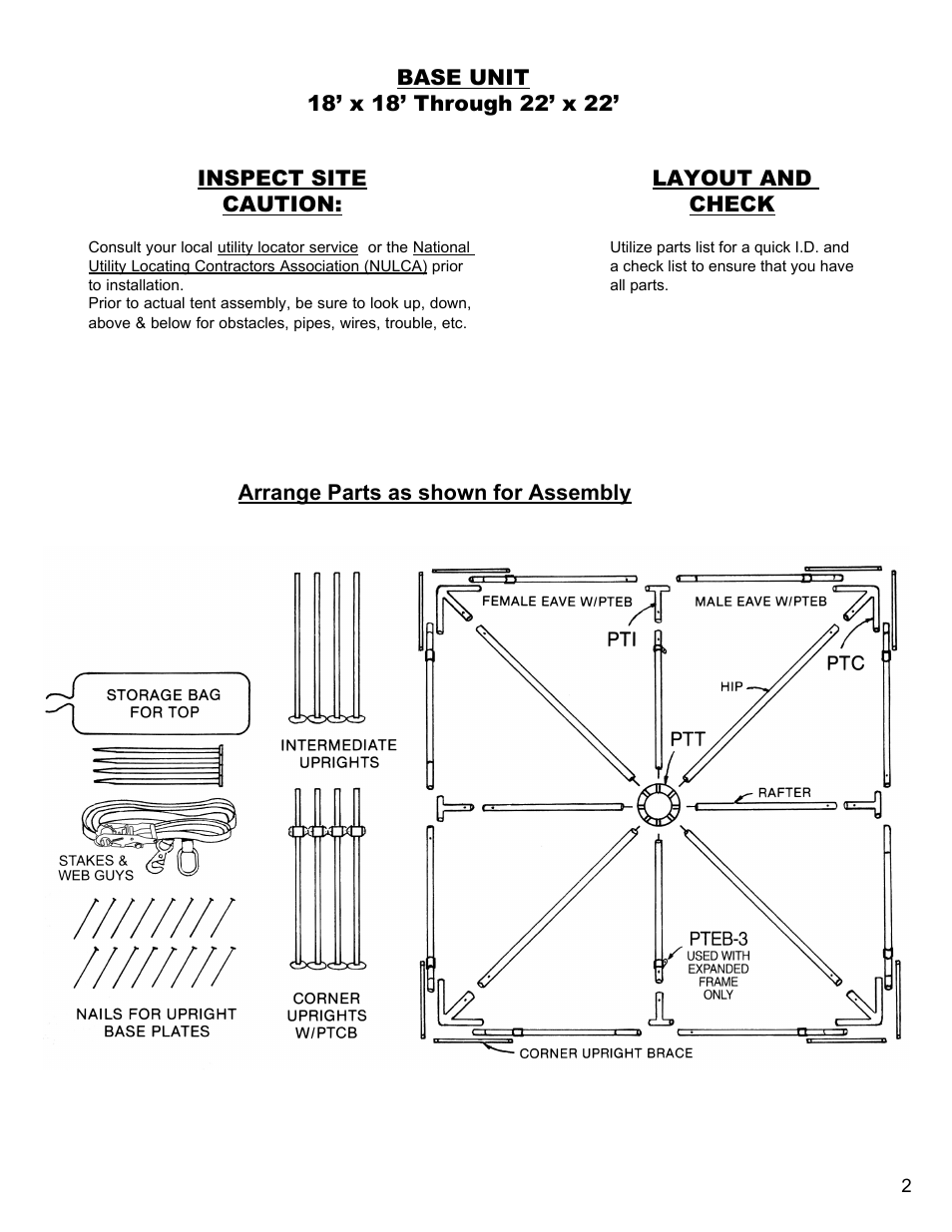 Anchor FIESTA FRAME TENT 18-22 User Manual | Page 2 / 10
