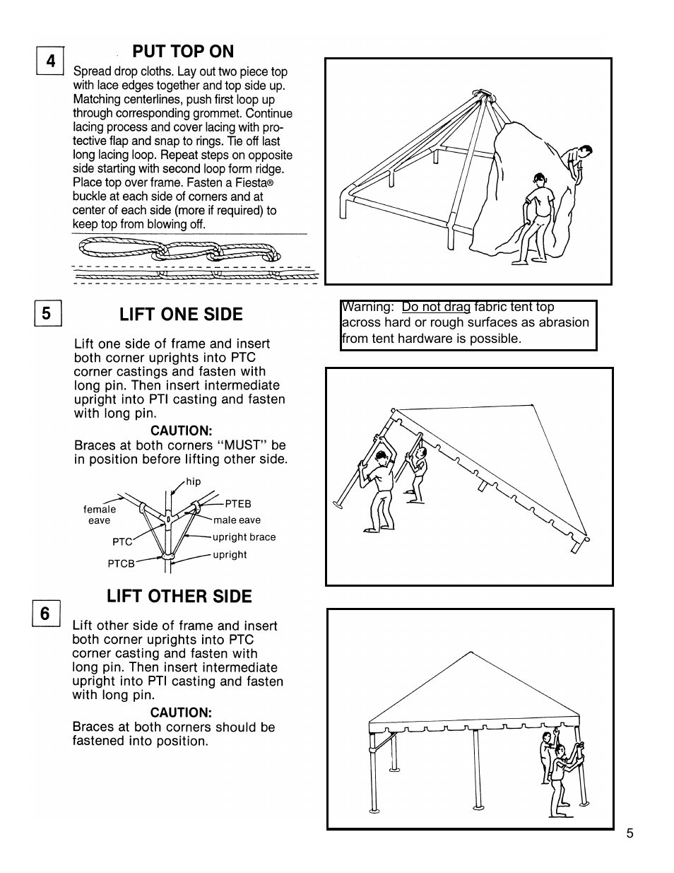 Anchor FIESTA FRAME TENT 18-22 User Manual | Page 5 / 10