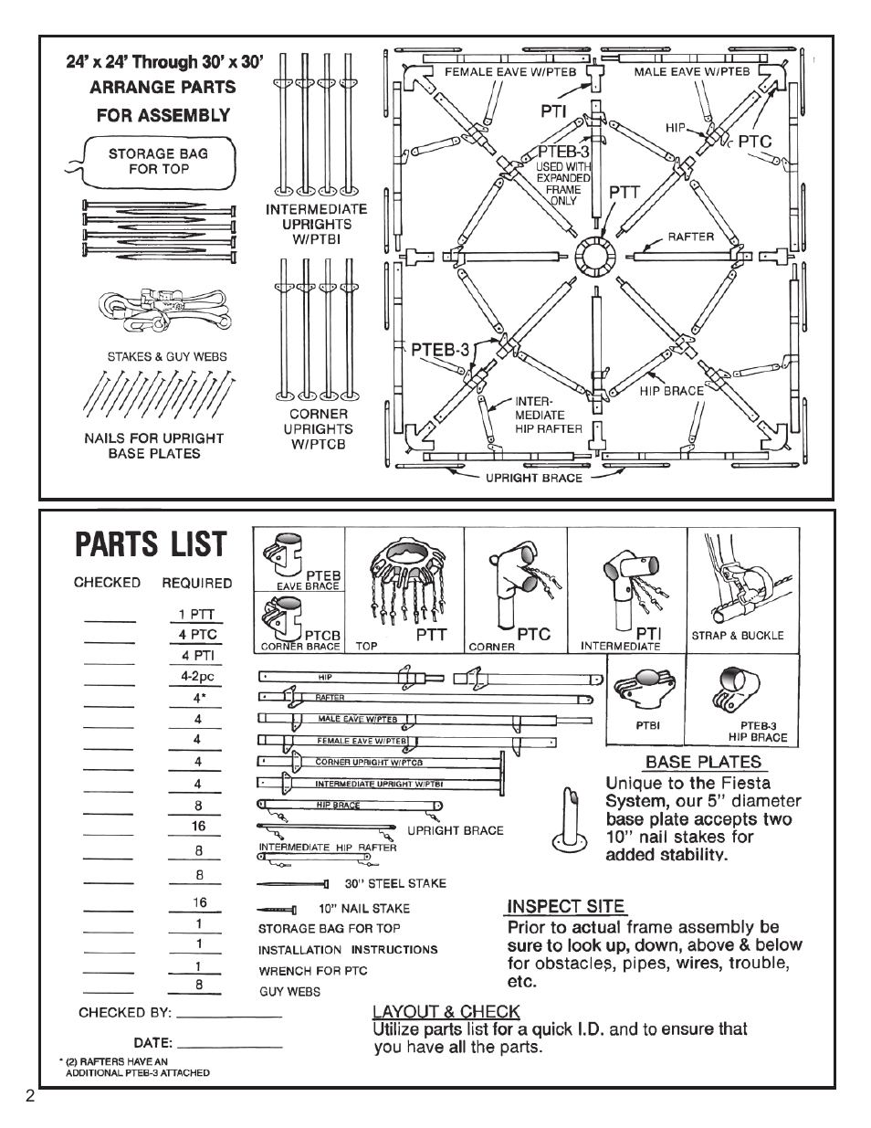 Anchor FIESTA FRAME TENT 24-30 User Manual | Page 2 / 8