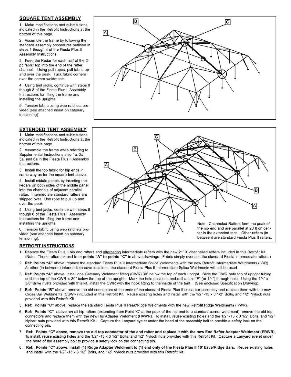 Anchor FIESTA FRAME TENT 40 PLUS II RETROFIT User Manual | Page 3 / 5