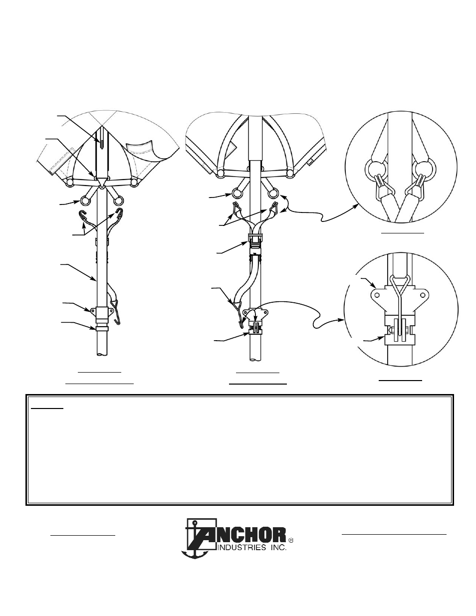 Anchor FIESTA FRAME TENT CATENARY TOP FASTENING ASSEMBLY User Manual | 2 pages