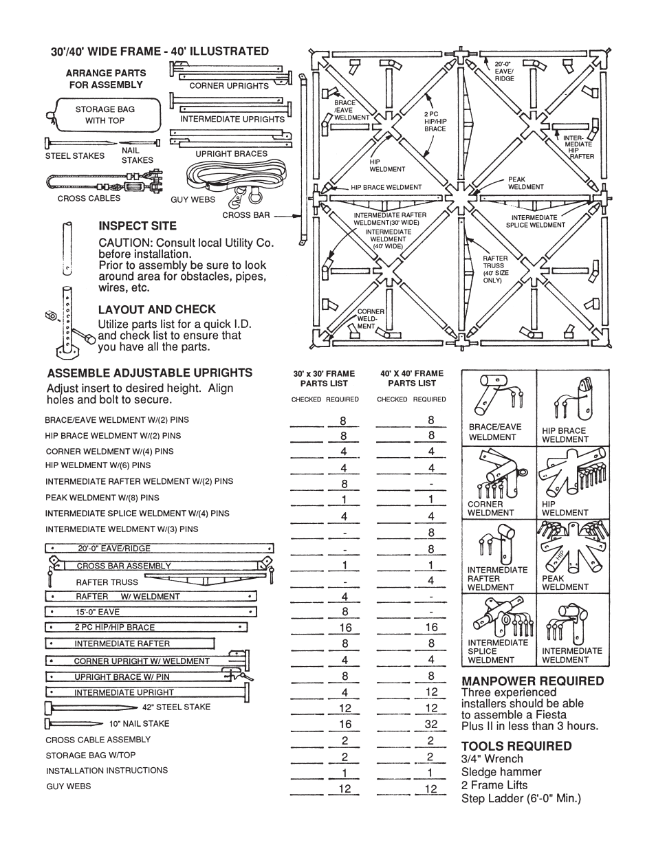 Anchor FIESTA PLUS II - 30 & 40 WIDE User Manual | Page 2 / 8