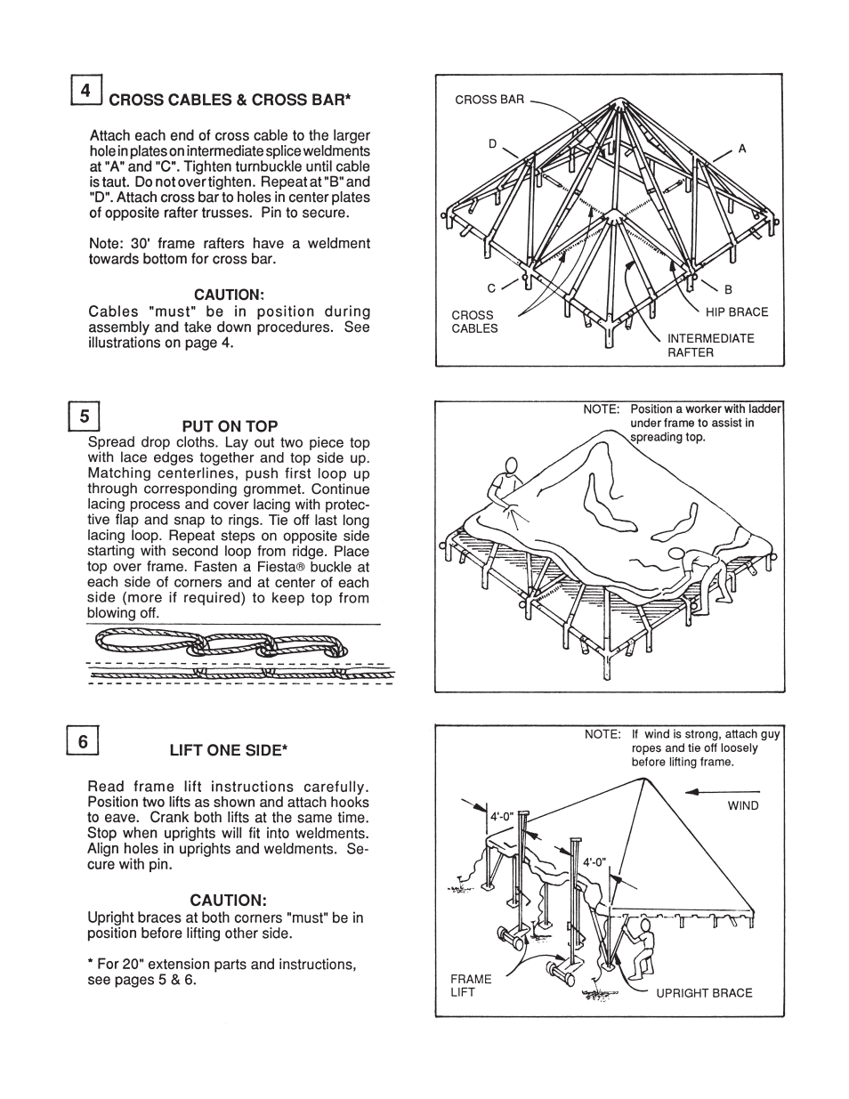 Anchor FIESTA PLUS II - 30 & 40 WIDE User Manual | Page 4 / 8