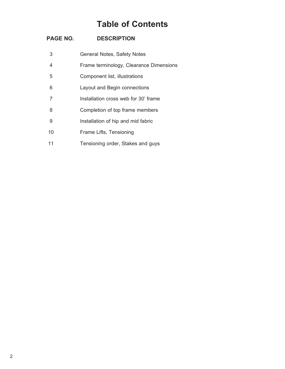 Anchor F3 FRAME TENT User Manual | Page 2 / 12