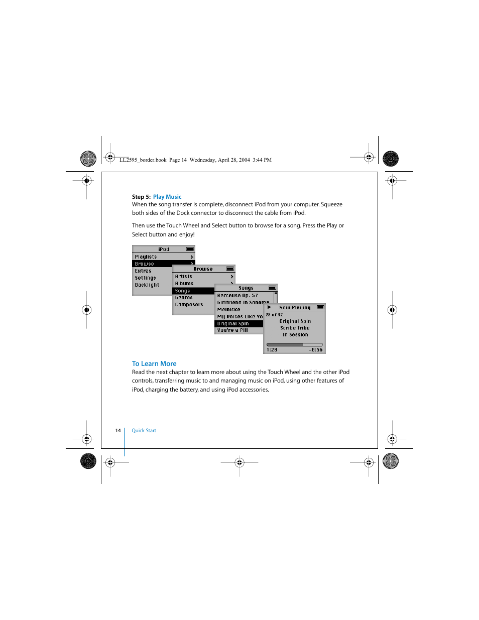 To learn more | Apple iPod User Manual | Page 14 / 64