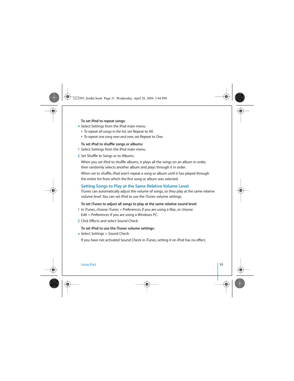 Apple iPod User Manual | Page 31 / 64