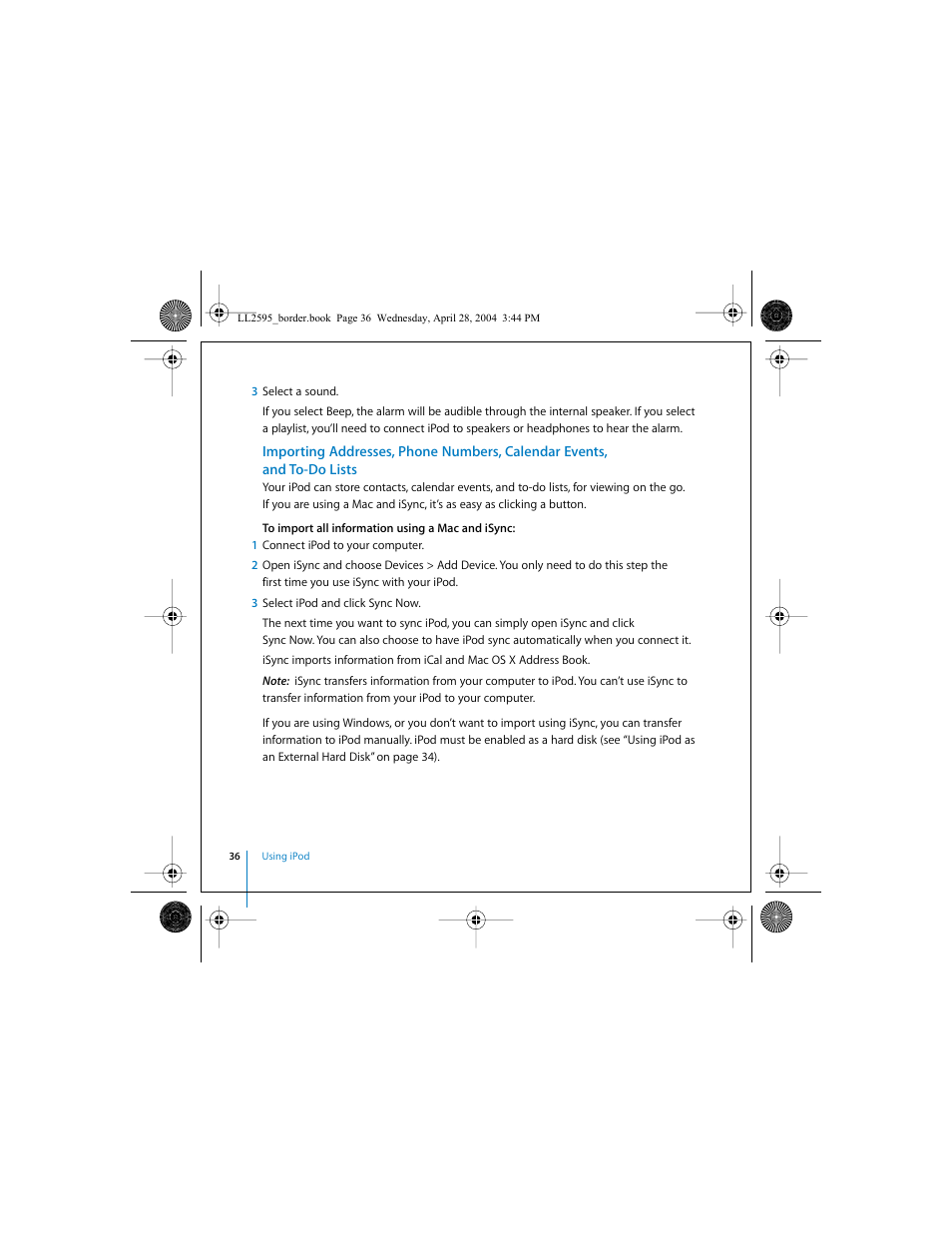 Apple iPod User Manual | Page 36 / 64