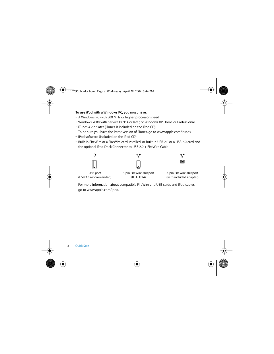 Apple iPod User Manual | Page 8 / 64