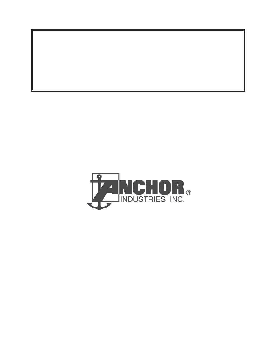 Anchor BANDSHELLS 20X32 User Manual | 13 pages