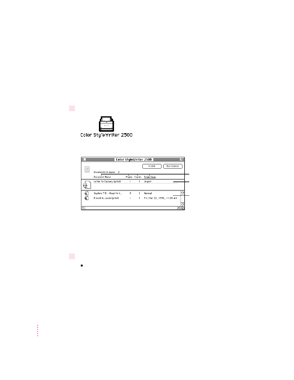 Monitoring and controlling background printing | Apple Color StyleWriter 2500 User Manual | Page 51 / 151