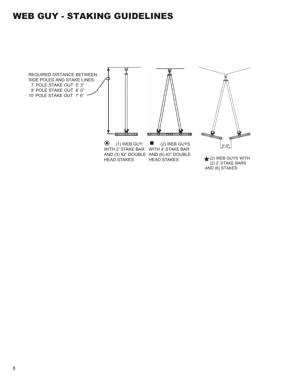 Web guy - staking guidelines | Anchor CENTURY 60 WIDE User Manual | Page 8 / 14