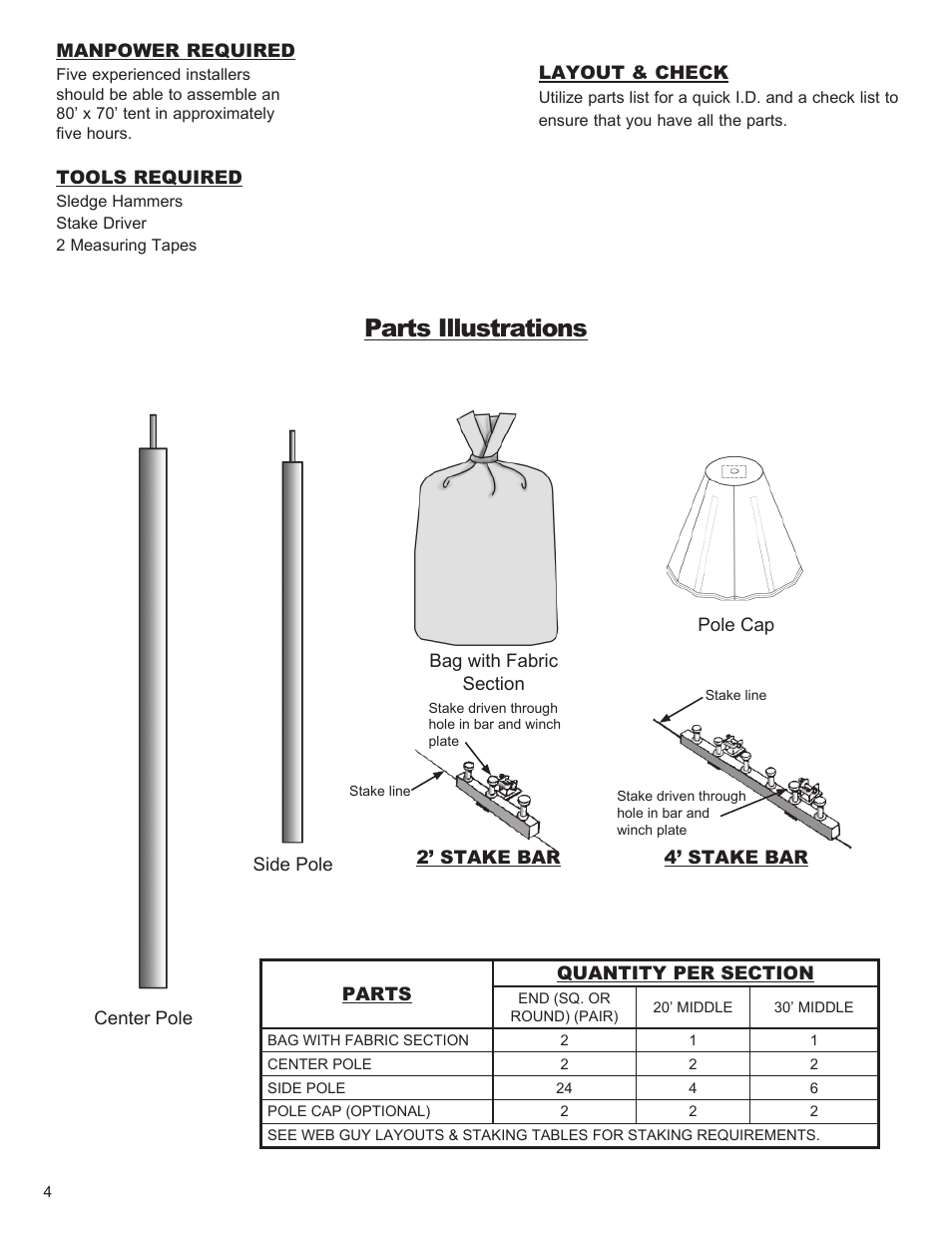 Parts illustrations | Anchor CENTURY 80 WIDE User Manual | Page 4 / 12
