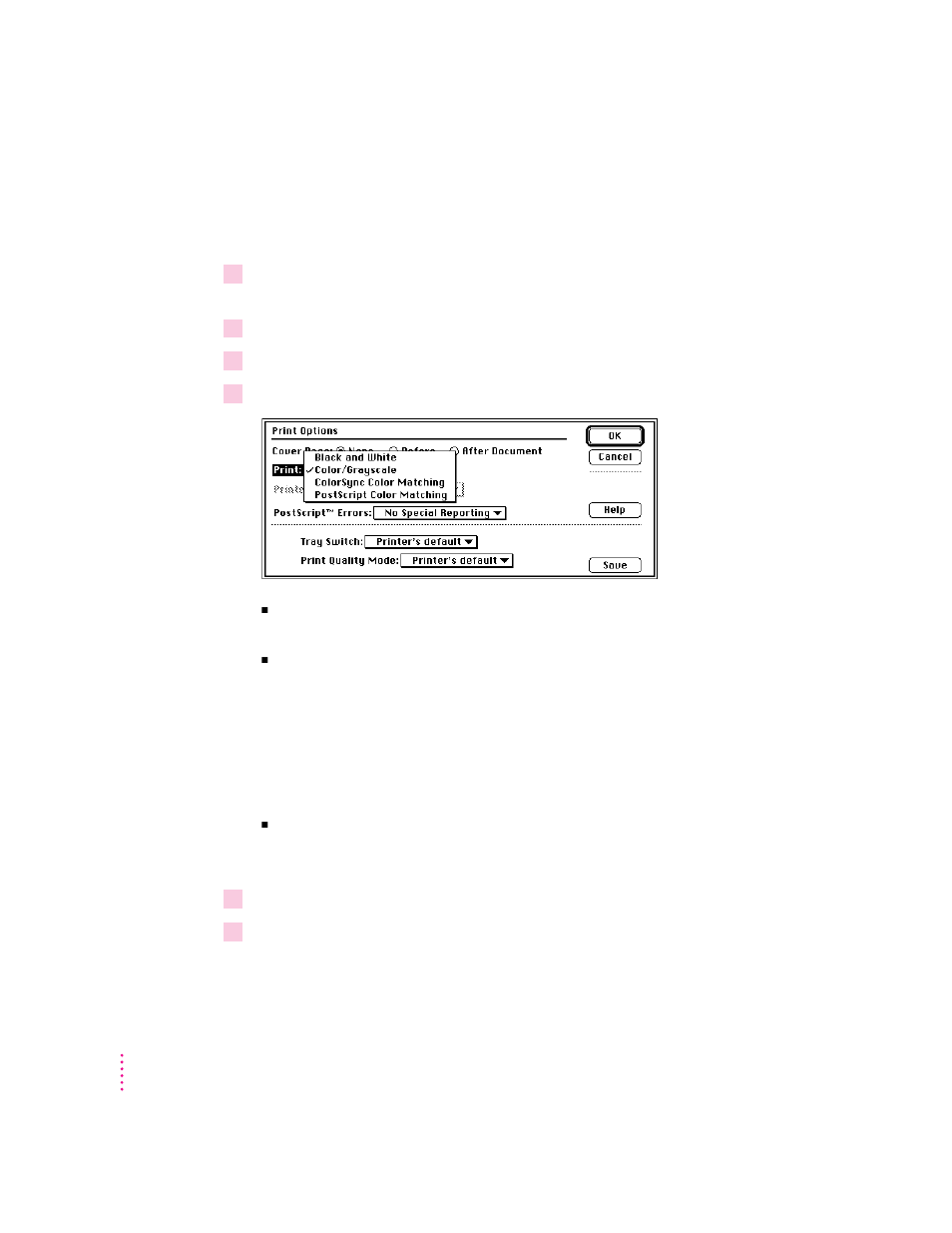 Printing color and grayscale documents | Apple ColorLaserWriter 12/600PS User Manual | Page 191 / 377