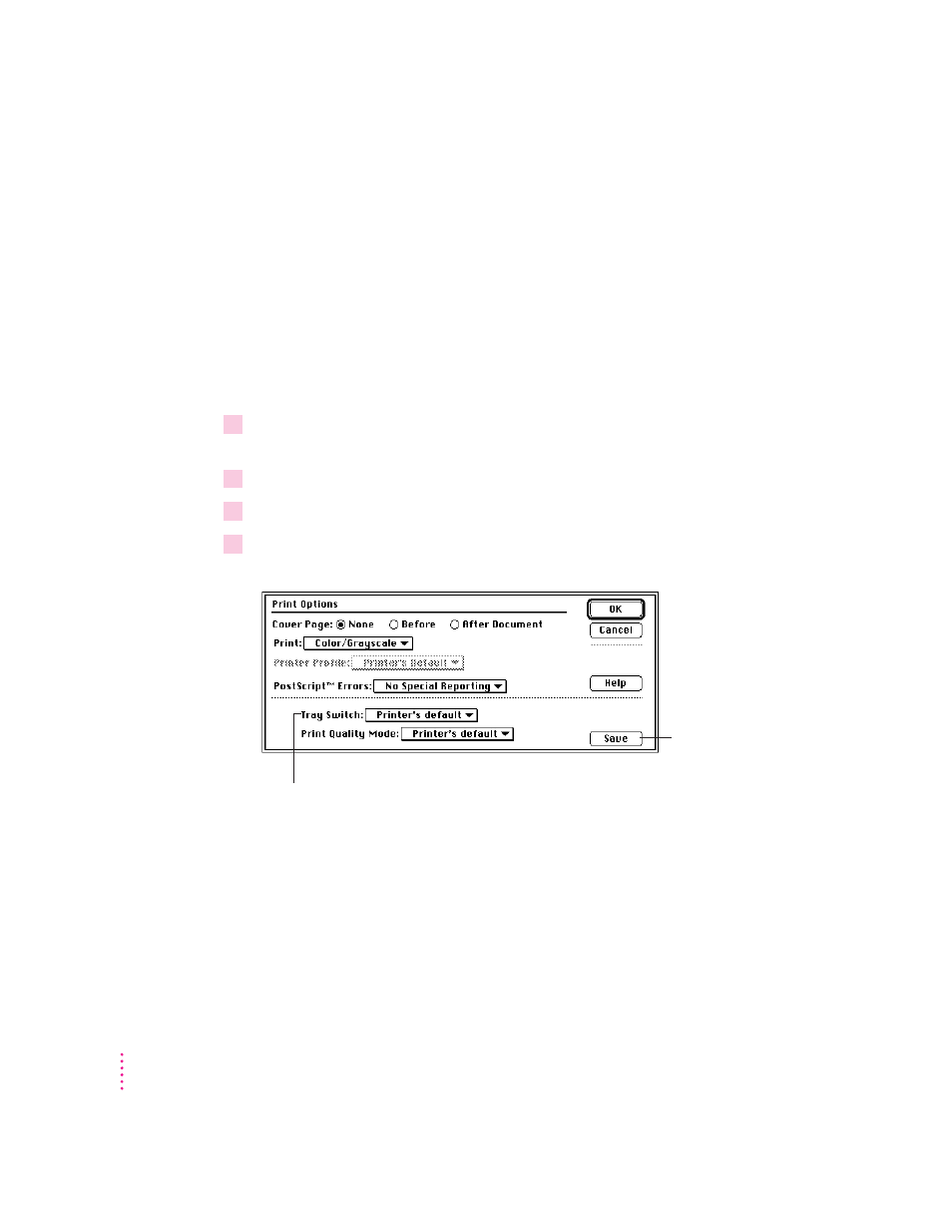 Turning tray switching on or off | Apple ColorLaserWriter 12/600PS User Manual | Page 193 / 377