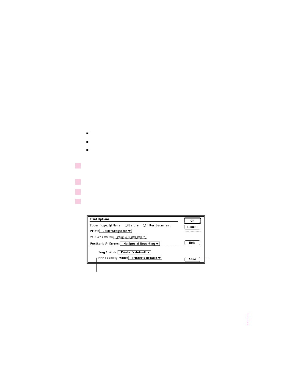 Printing transparencies, Changing the print quality mode | Apple ColorLaserWriter 12/600PS User Manual | Page 194 / 377