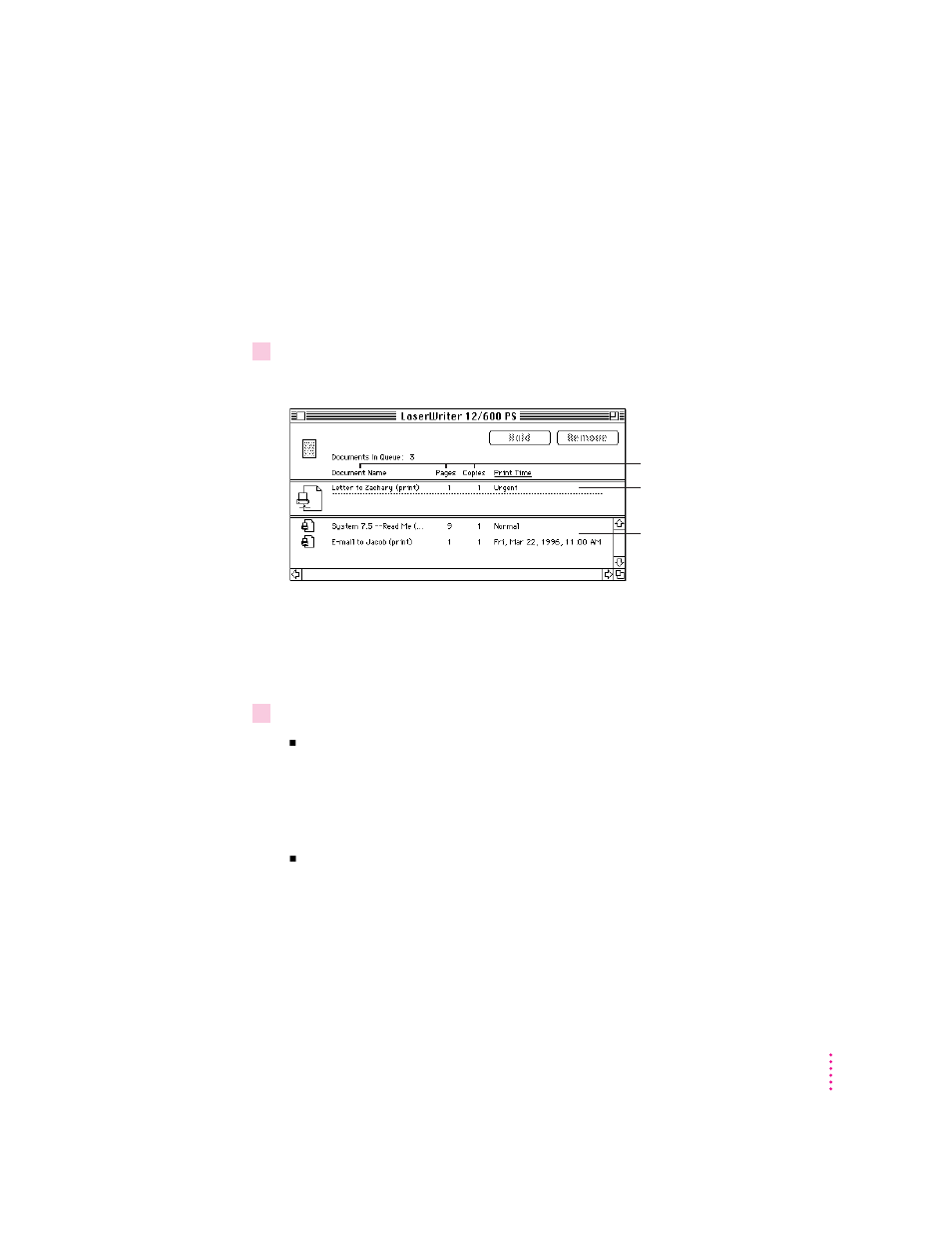 Monitoring and controlling background printing | Apple ColorLaserWriter 12/600PS User Manual | Page 196 / 377