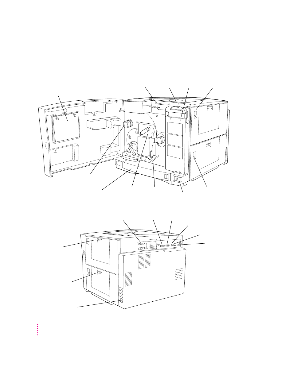 Anatomy of the printer | Apple ColorLaserWriter 12/600PS User Manual | Page 27 / 377