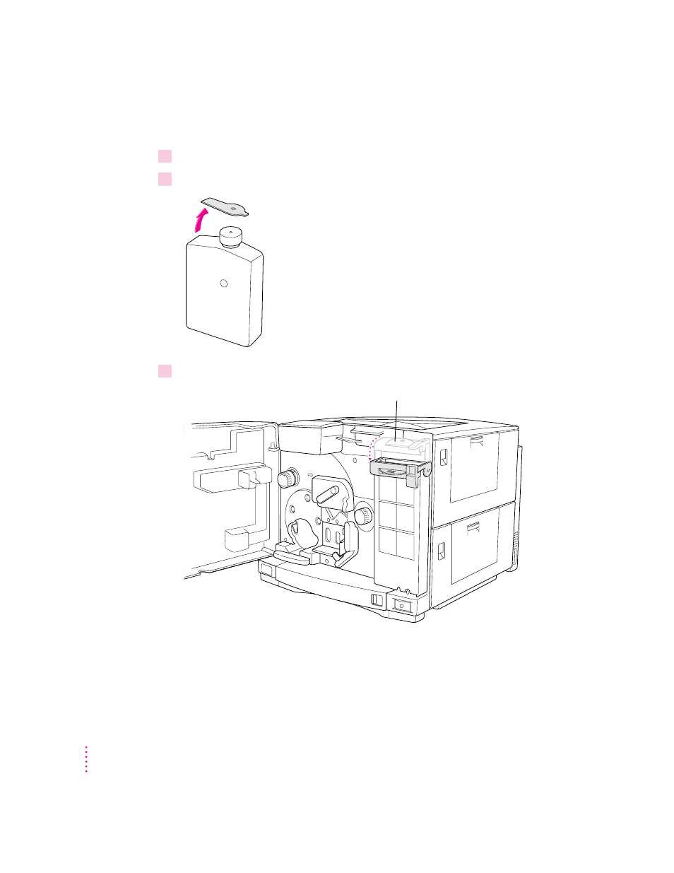 Installing the fuser oil bottle | Apple ColorLaserWriter 12/600PS User Manual | Page 35 / 377