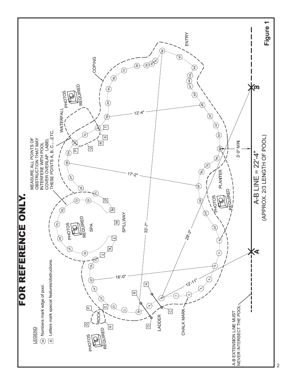 For reference onl y | Anchor Pool Cover Measuring Instructions User Manual | Page 2 / 14