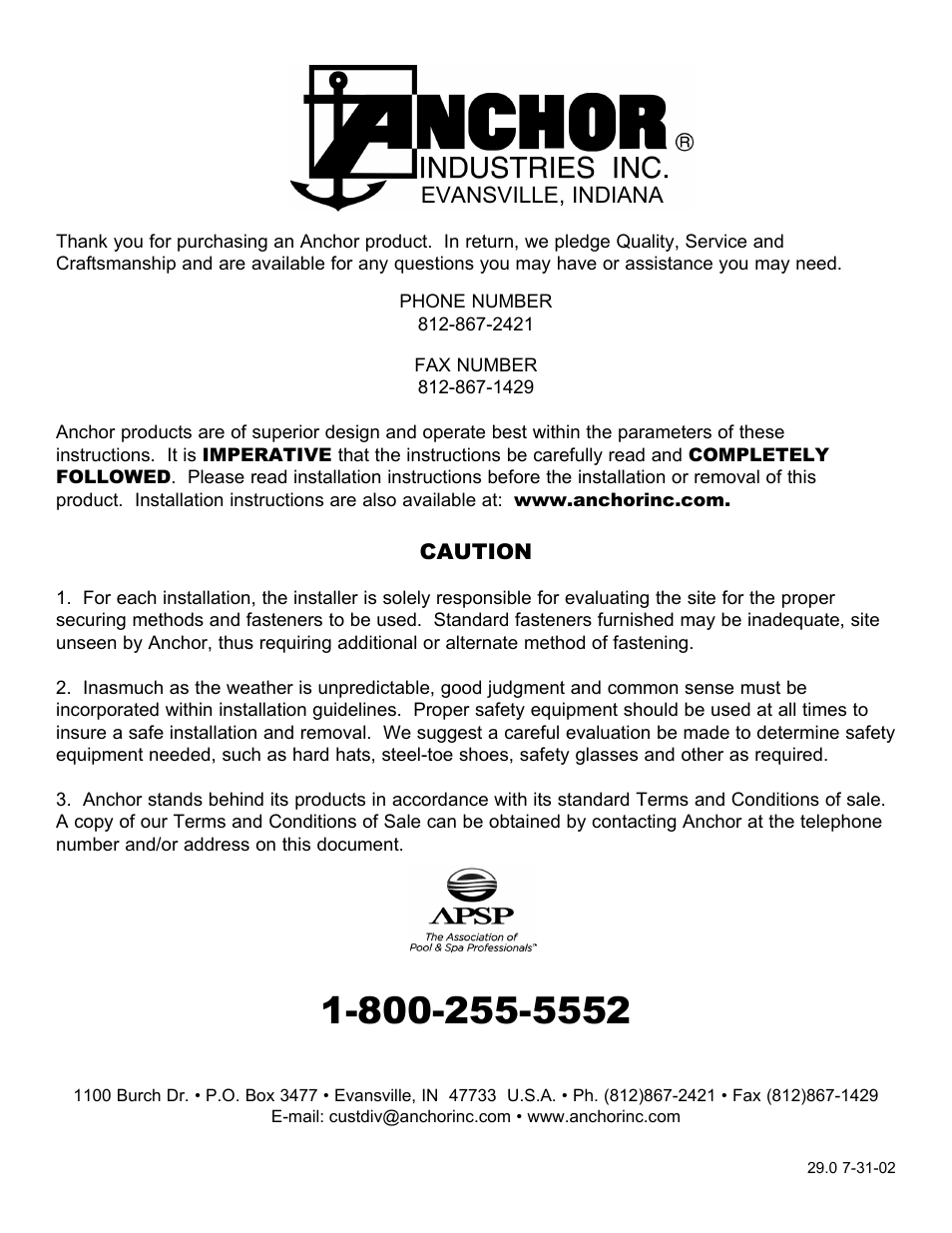 Anchor MESH POOL COVER User Manual | Page 16 / 16