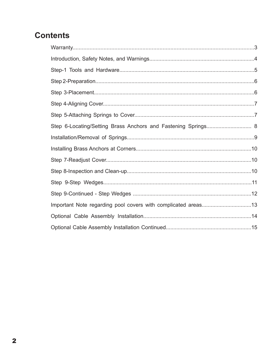 Anchor DEFENDER MESH POOL COVER User Manual | Page 2 / 16