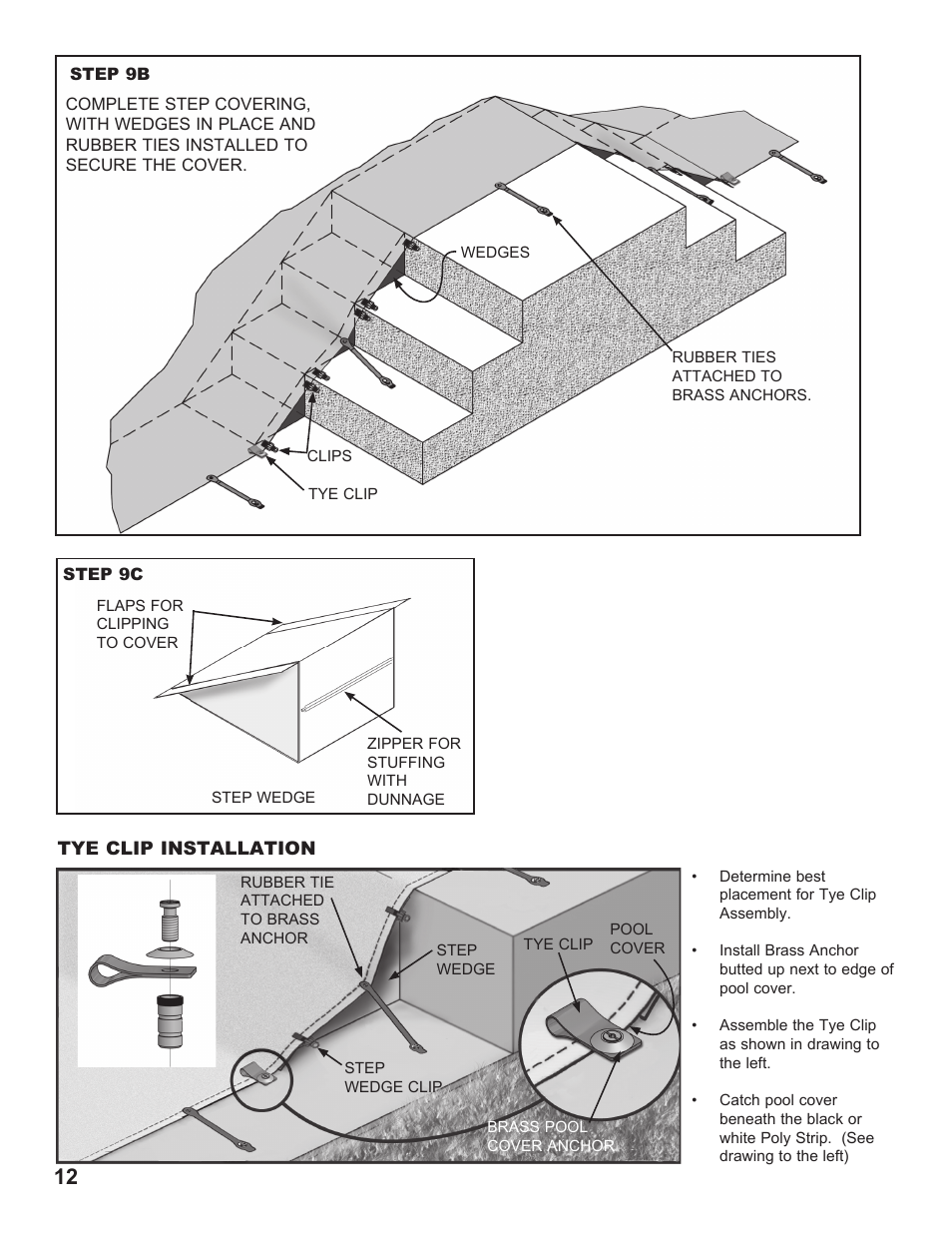 Anchor CLASSIC SOLID SAFETY POOL COVER User Manual | Page 12 / 16