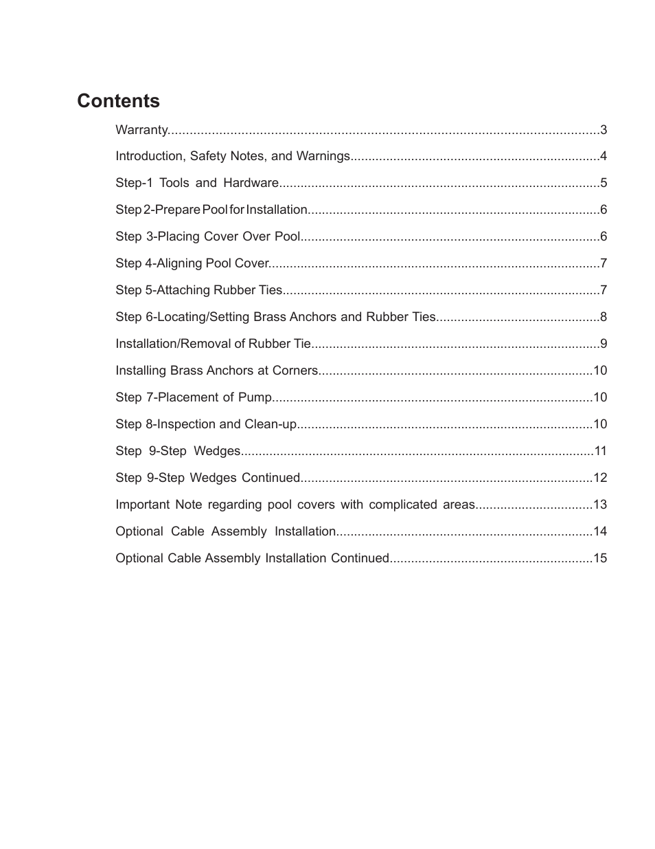 Anchor CLASSIC SOLID SAFETY POOL COVER User Manual | Page 2 / 16
