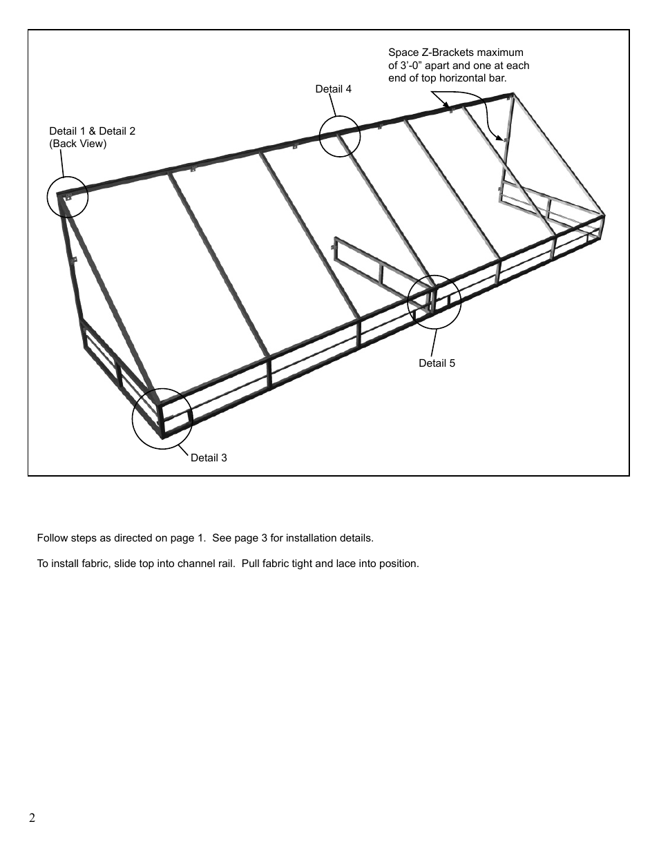 Anchor E-Z CONNECT FRAME SYSTEM User Manual | Page 2 / 4