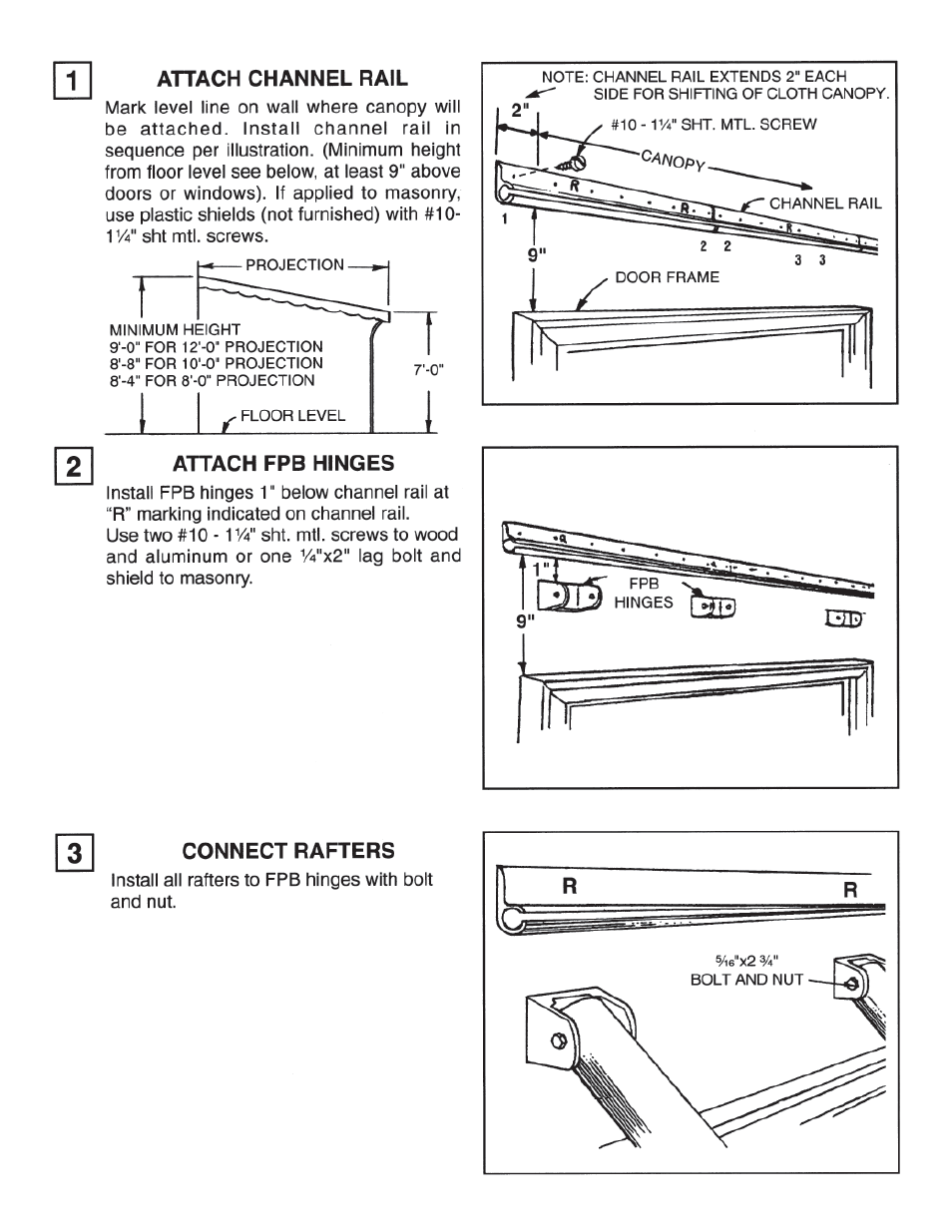 Anchor FIESTA PATIO CANOPY User Manual | Page 3 / 6