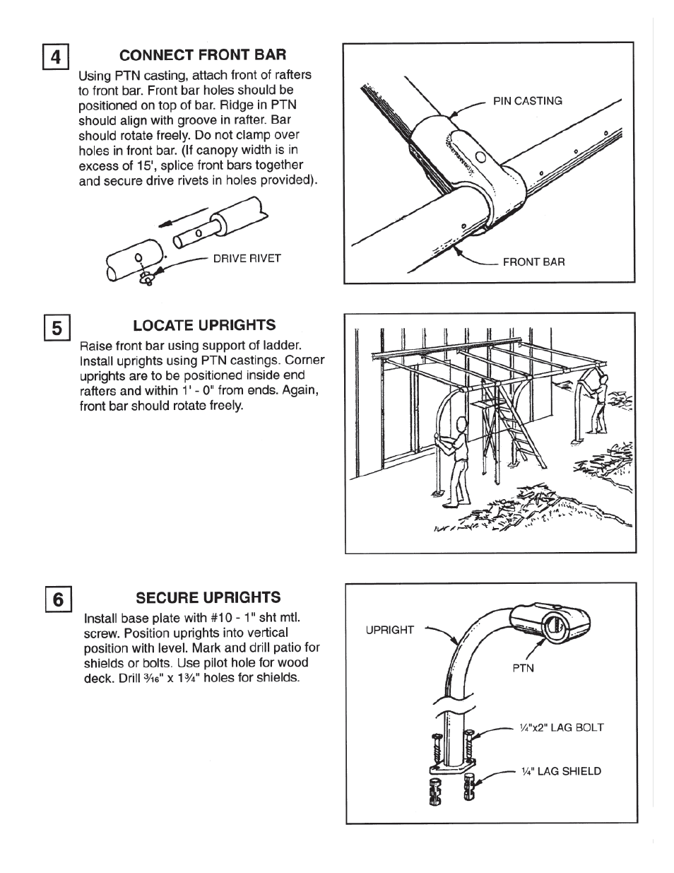 Anchor FIESTA PATIO CANOPY User Manual | Page 4 / 6