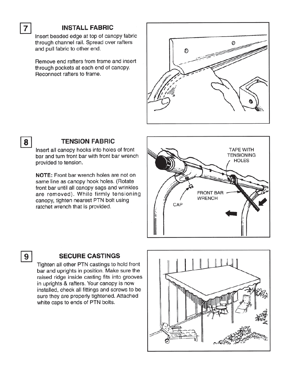 Anchor FIESTA PATIO CANOPY User Manual | Page 5 / 6