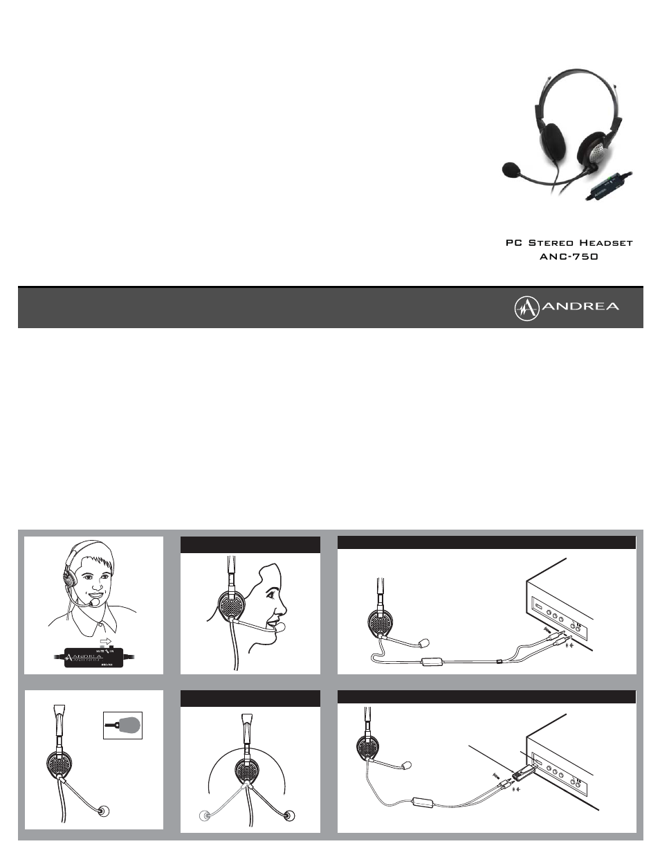 Andrea Electronics ANC-750 User Manual | 1 page