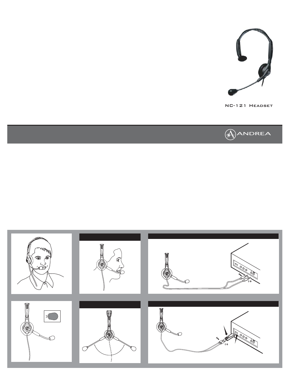 Andrea Electronics NC-121 User Manual | 1 page