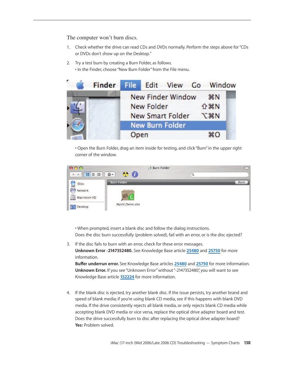 Apple iMac (17-inch Mid 2006) User Manual | Page 138 / 160