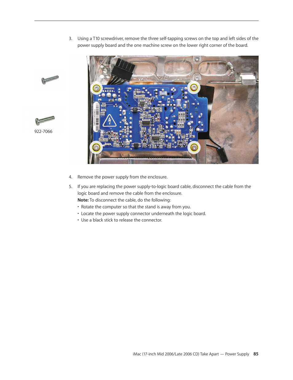 Apple iMac (17-inch Mid 2006) User Manual | Page 85 / 160