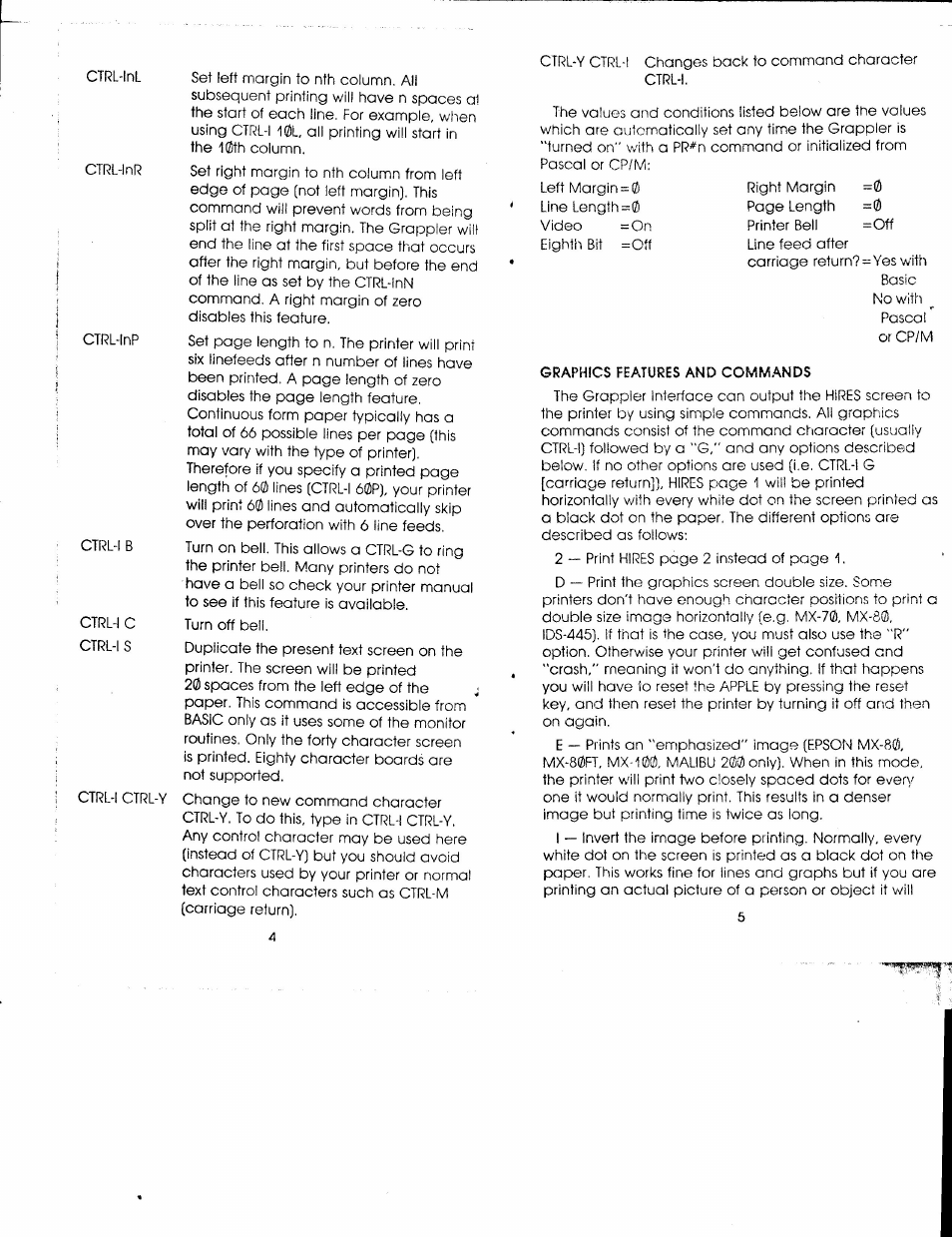 Graphics features and commands | Apple Grr User Manual | Page 3 / 10