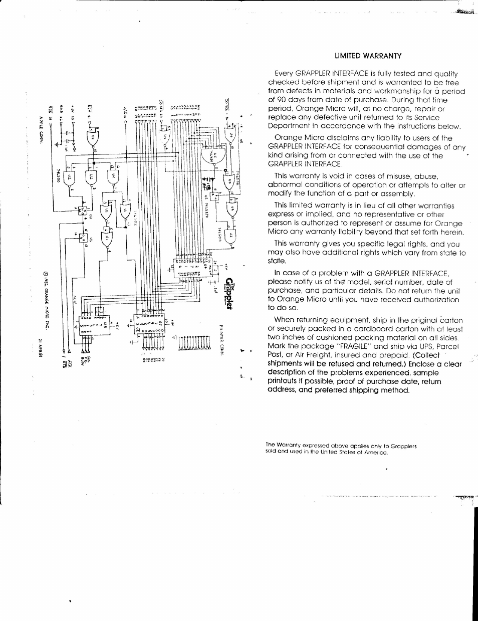 Limited warranty | Apple Grr User Manual | Page 9 / 10