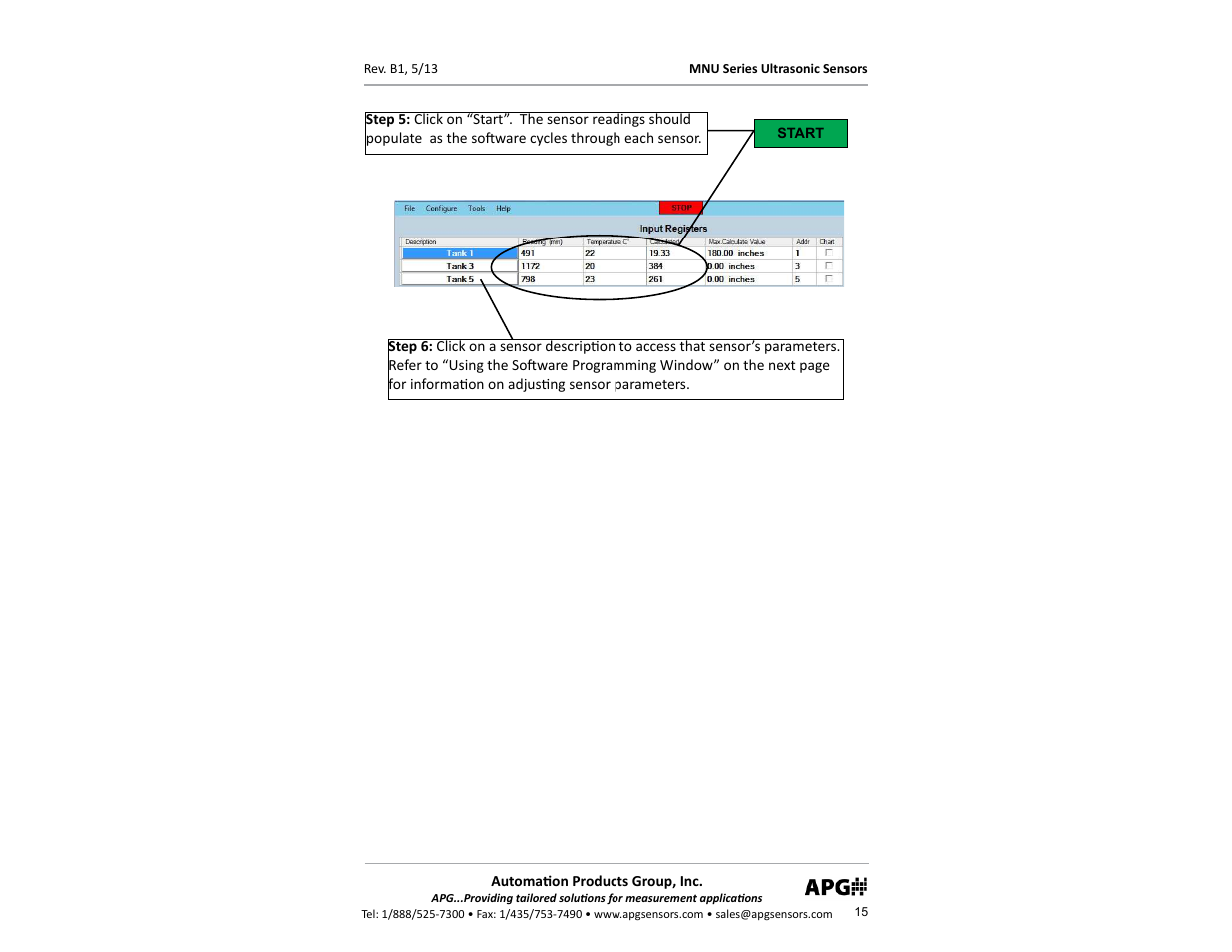 APG MNU Slave Sensor user manual User Manual | Page 15 / 40