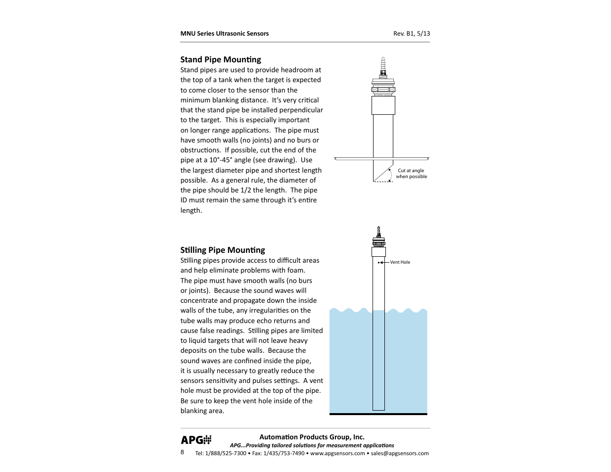 APG MNU Slave Sensor user manual User Manual | Page 8 / 40