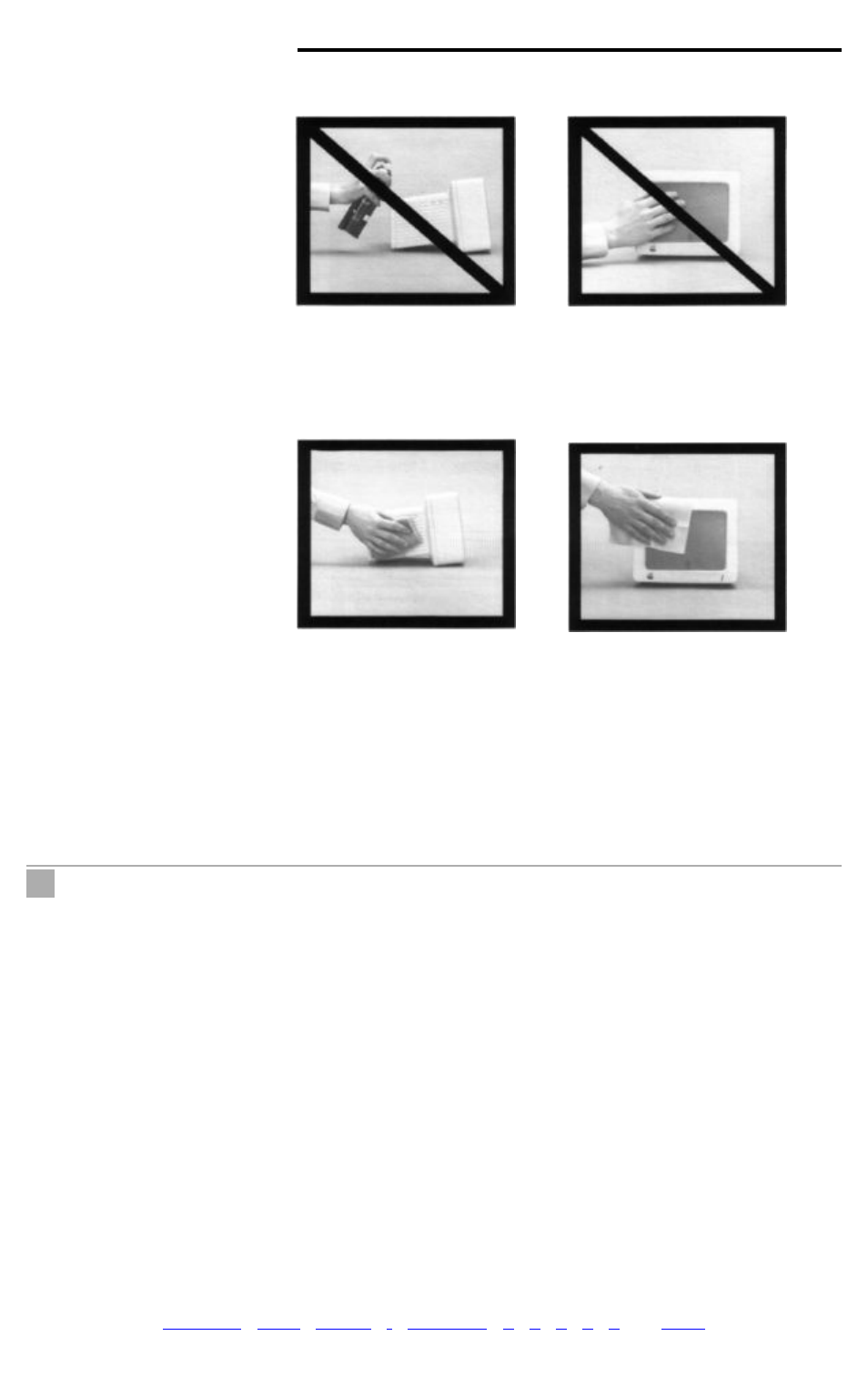 Cleaning, Avoiding eye fatigue, 6monitor iic user's manual | Apple IIc User Manual | Page 10 / 11