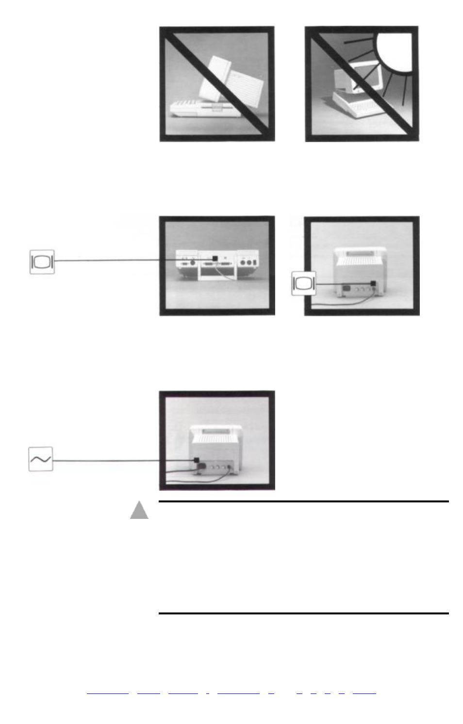 Warning, 2monitor iic user's manual | Apple IIc User Manual | Page 6 / 11