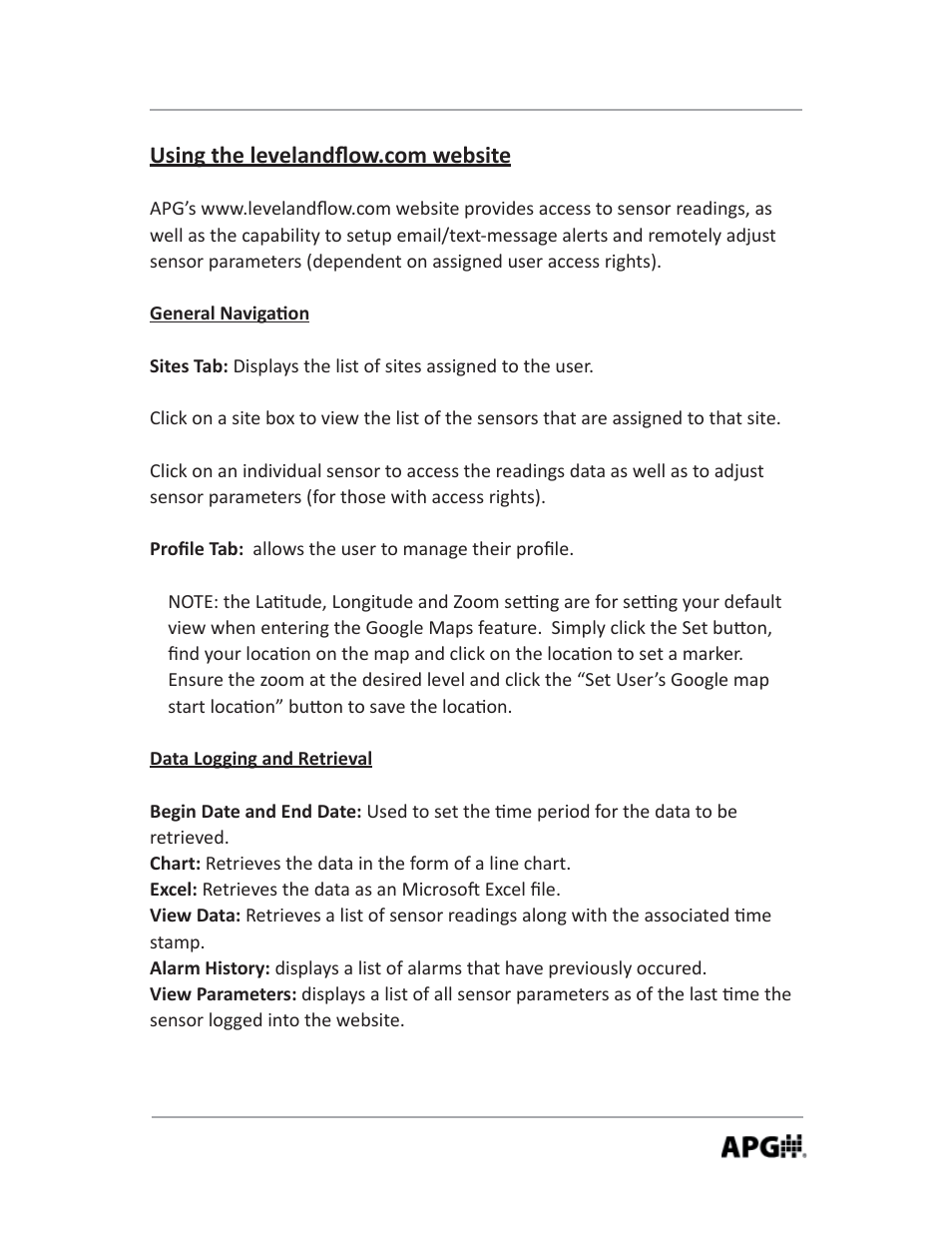 APG LOE Master Sensor user manual User Manual | Page 27 / 36