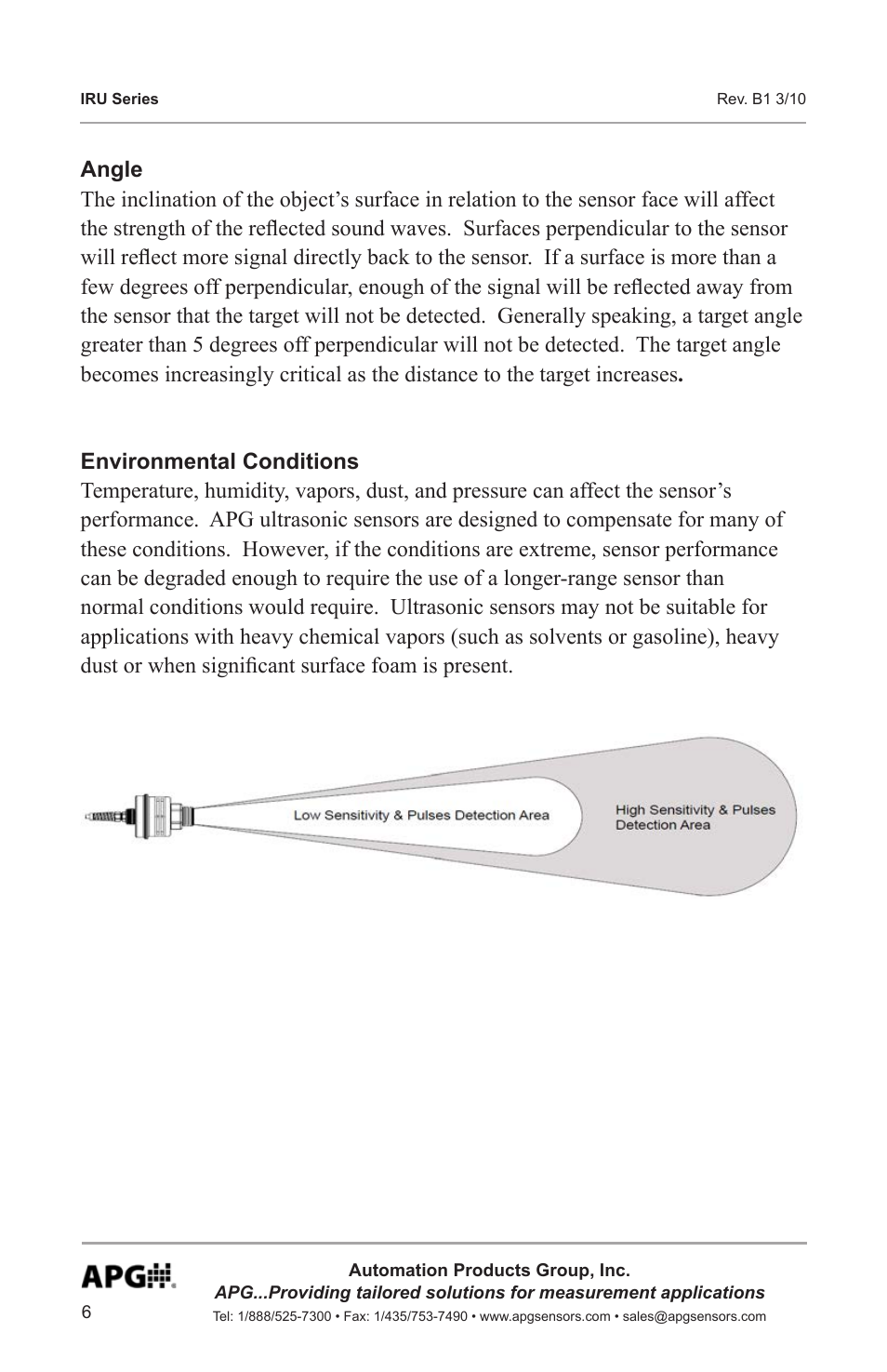 APG IRU-9400 user manual User Manual | Page 6 / 42