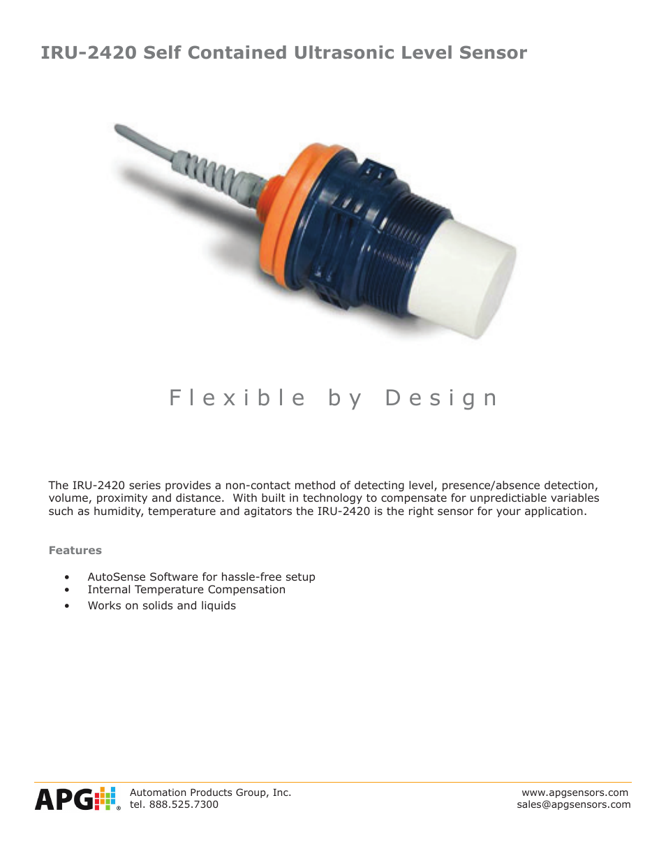 APG IRU-2420 datasheet User Manual | 4 pages