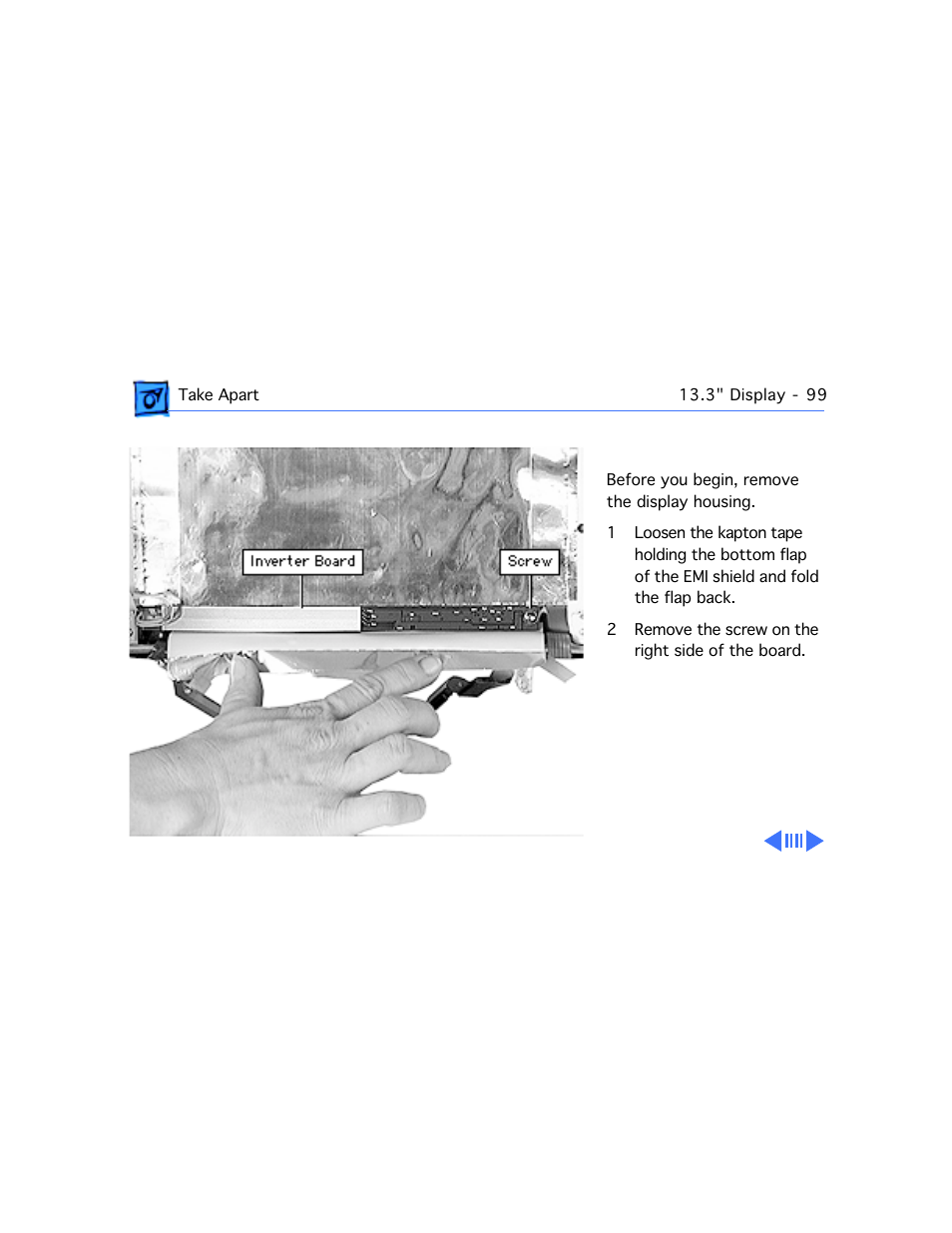 Inverter board | Apple PowerBook G3 Series User Manual | Page 100 / 112