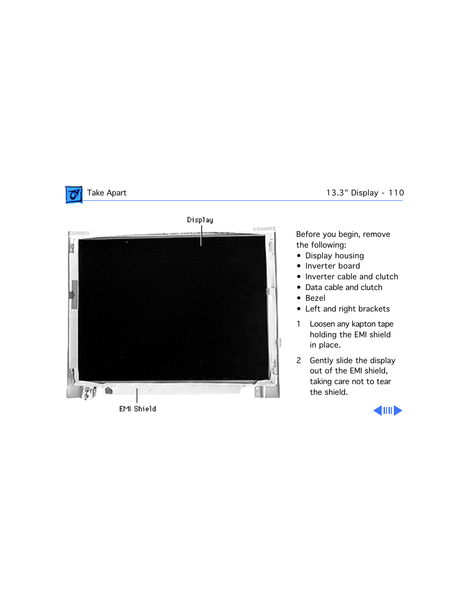 Emi shield | Apple PowerBook G3 Series User Manual | Page 111 / 112