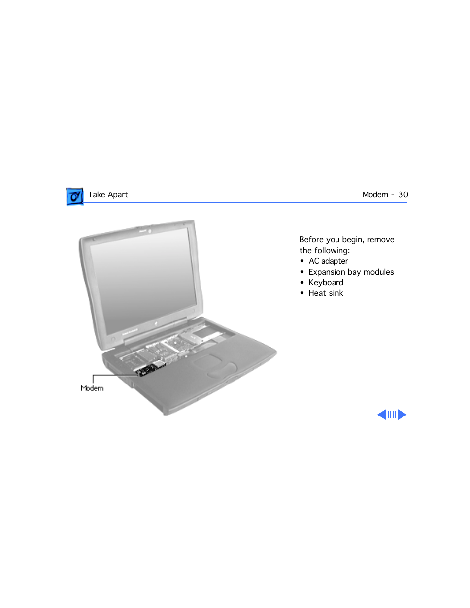 Modem | Apple PowerBook G3 Series User Manual | Page 31 / 112