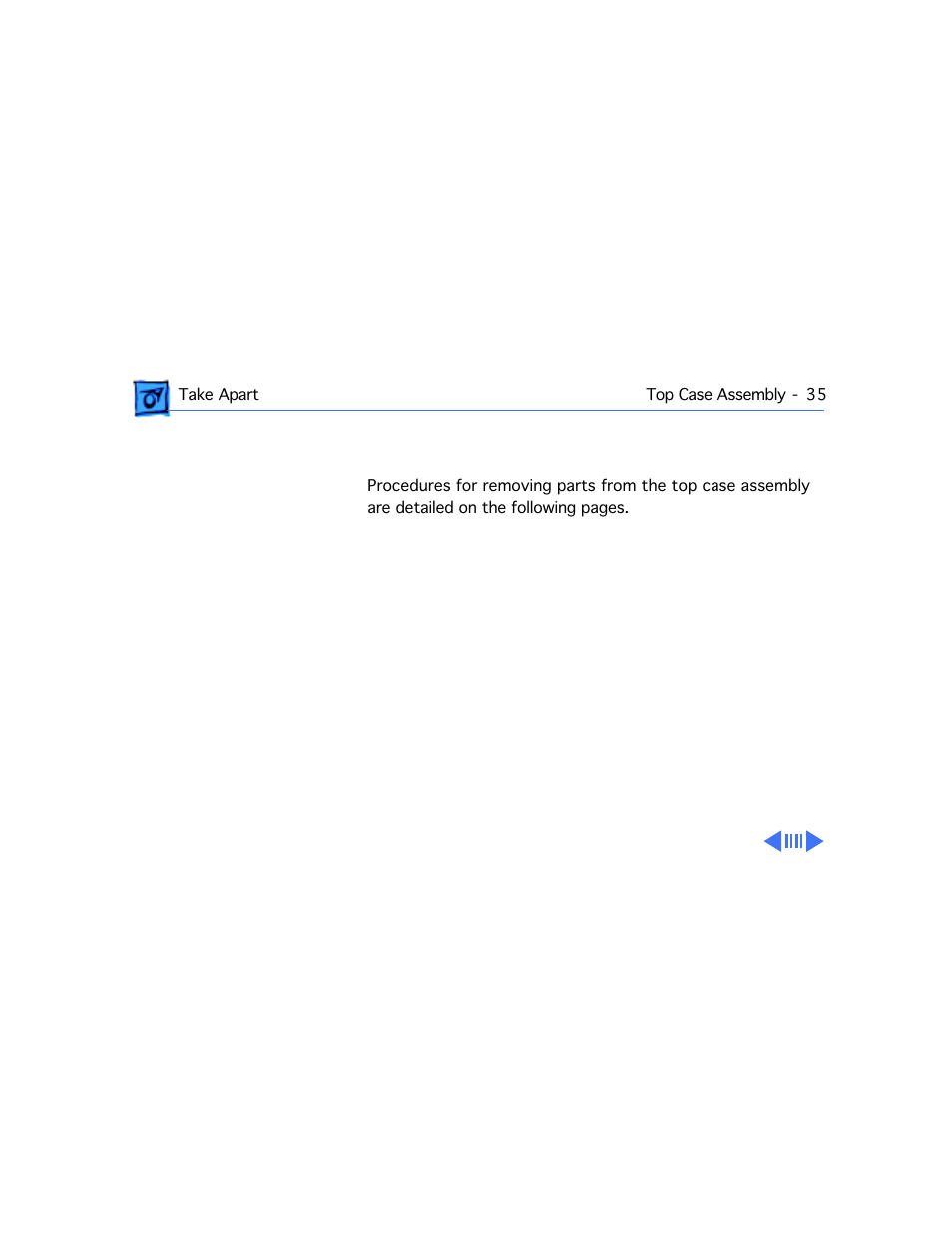 Top case assembly | Apple PowerBook G3 Series User Manual | Page 36 / 112