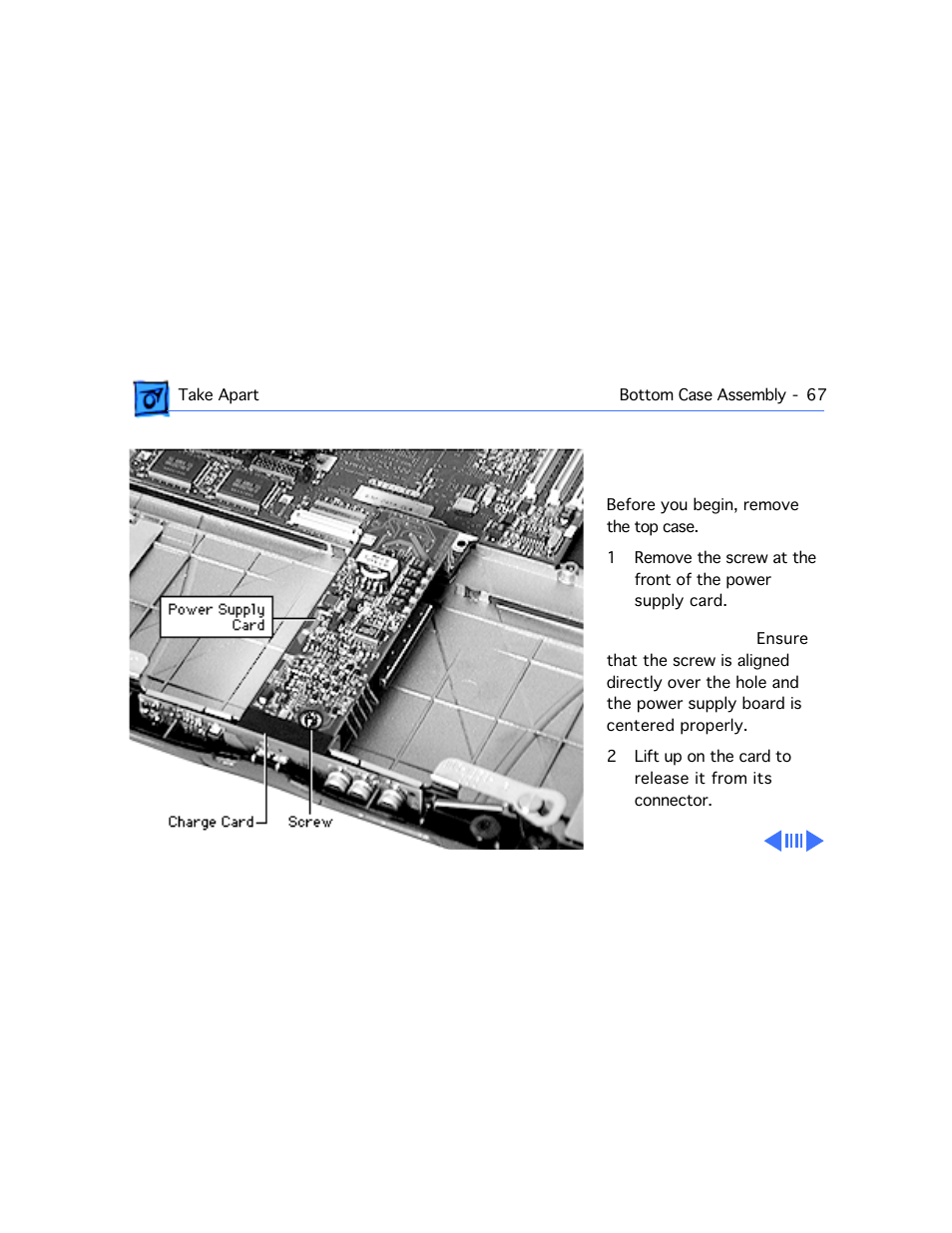 Power supply and charge card | Apple PowerBook G3 Series User Manual | Page 68 / 112